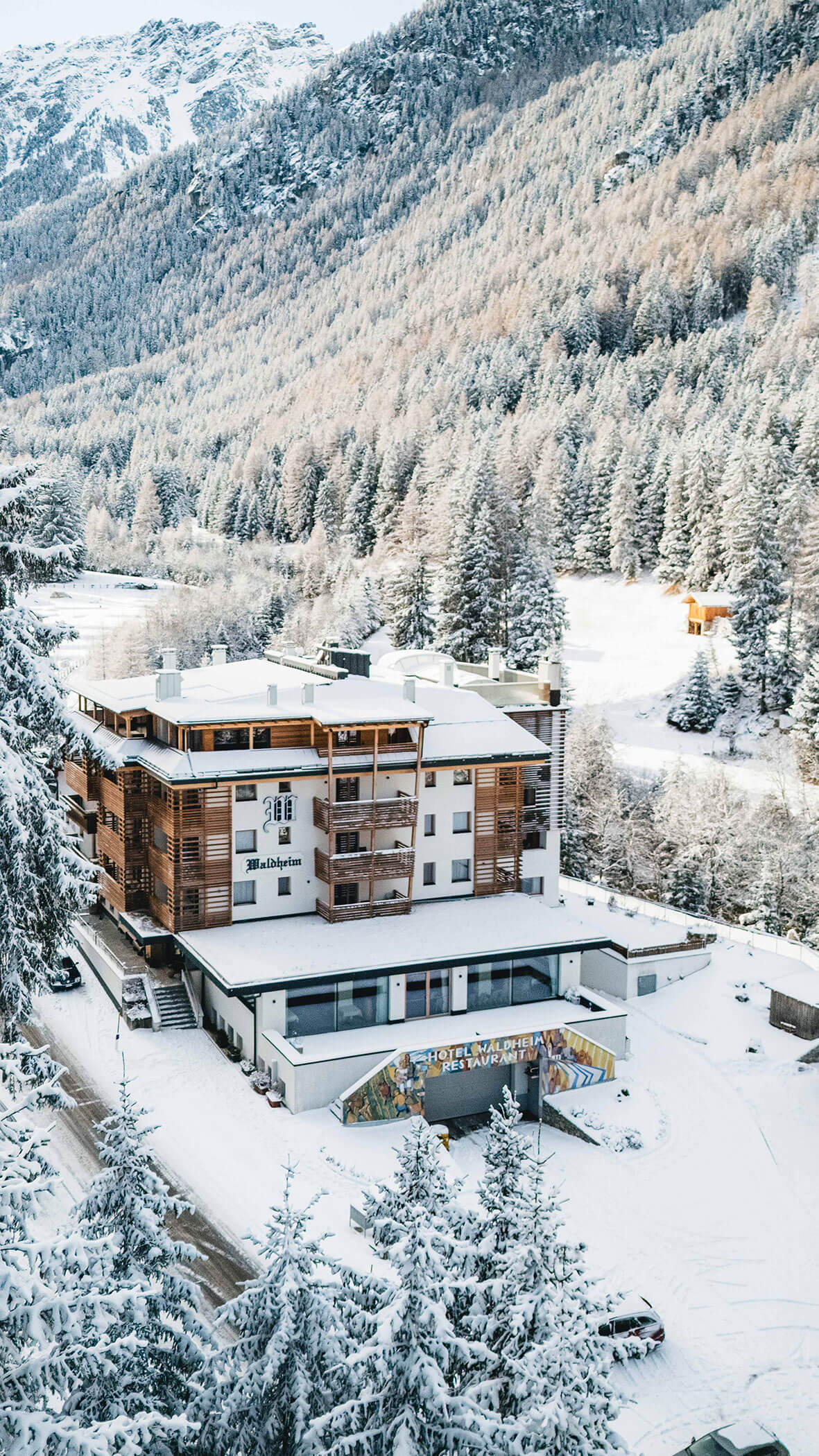 Hotel Waldheim im Winter