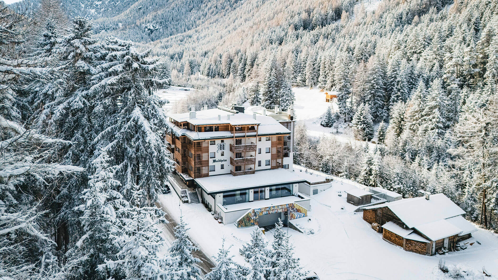 Hotel Waldheim im Winter